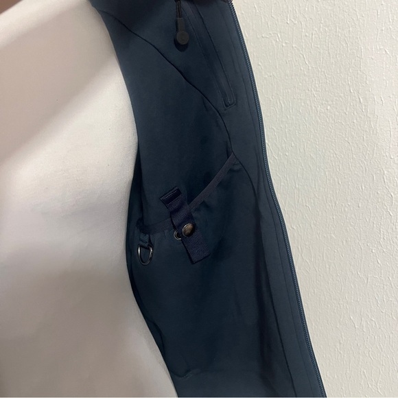 Apple Jacket Women XS Blue/Grn Full Zip Embroidered Logo Frnt/BackTech Employee - Picture 4 of 7